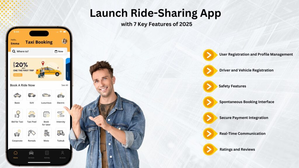 features for ride-sharing apps