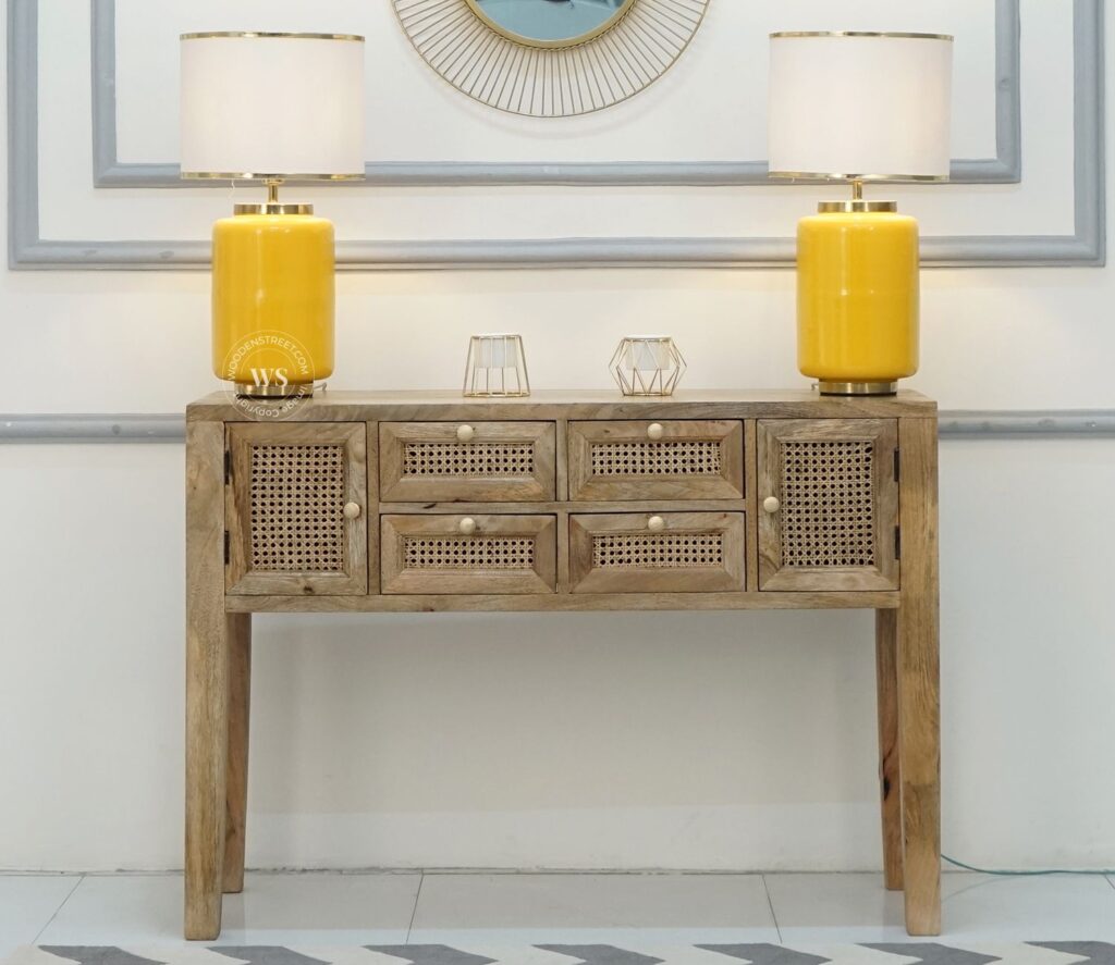 Console table with storage