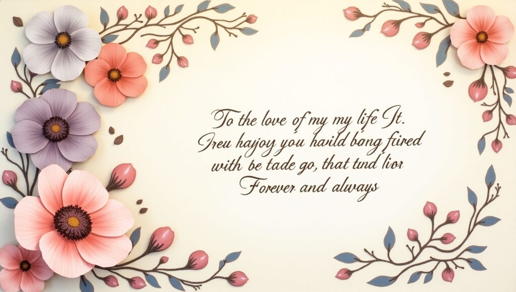 romantic cards for her