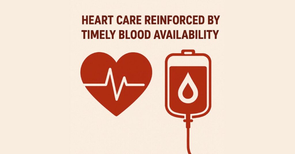 Heart Care Reinforced by Timely Blood Availability