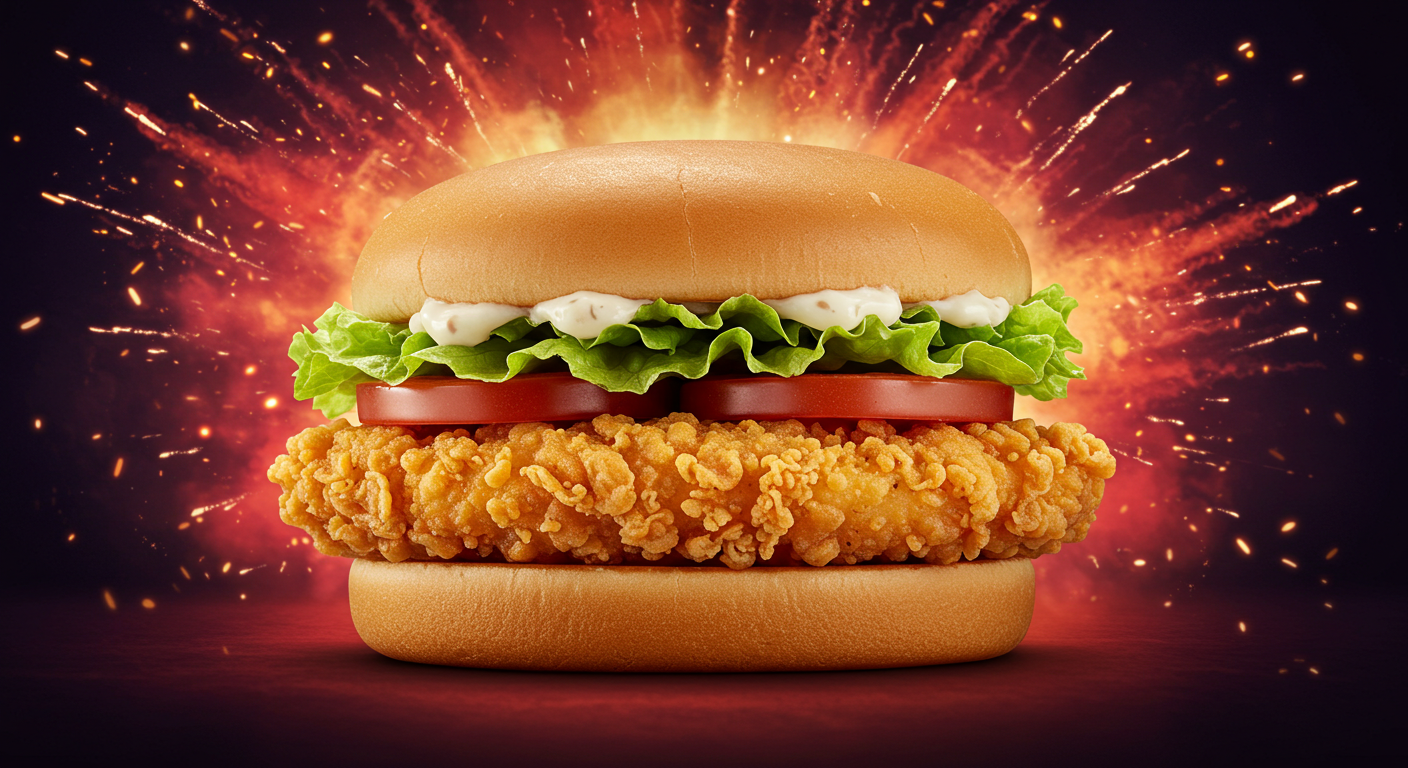 crispy chicken burger